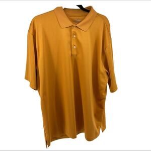 PGA Tour Mens Orange Golf Polo Short Sleeve Size XL